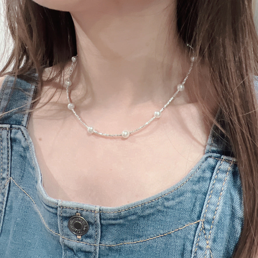 Silver Stardust Necklace