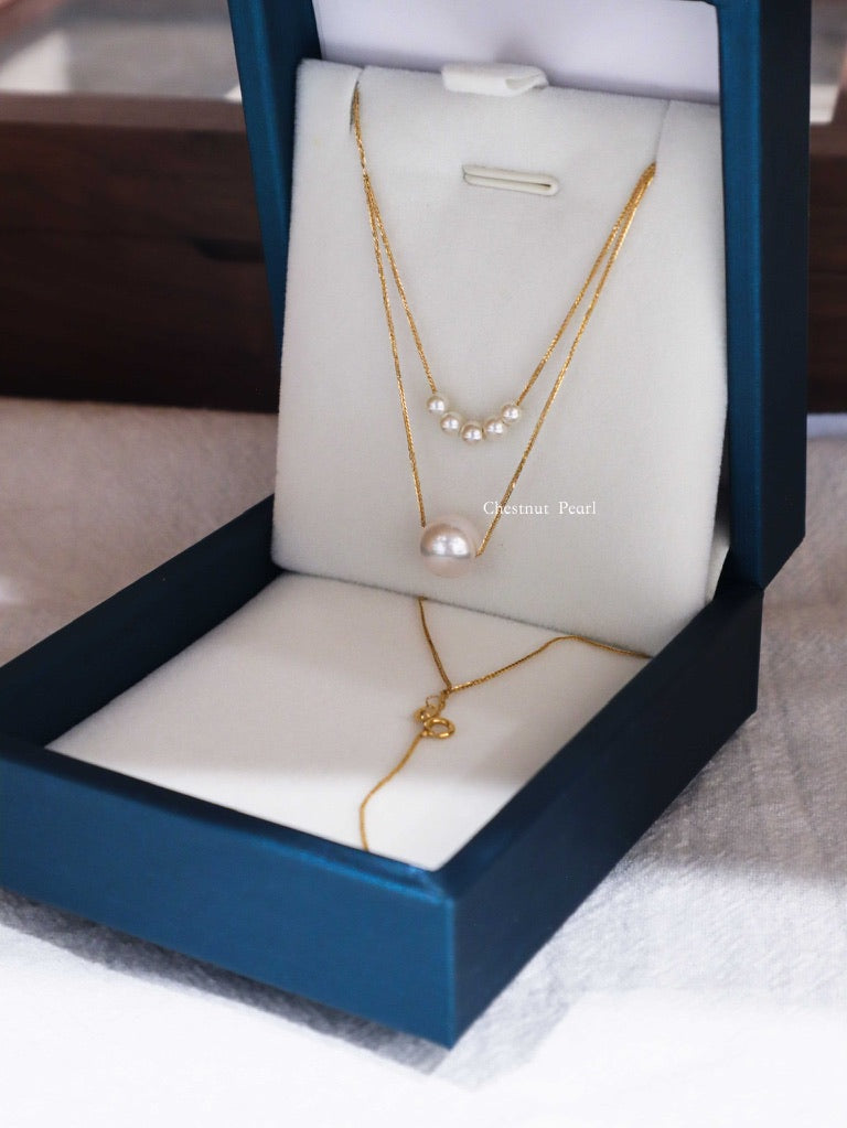 18K Solid Gold Akoya Sea Pearl