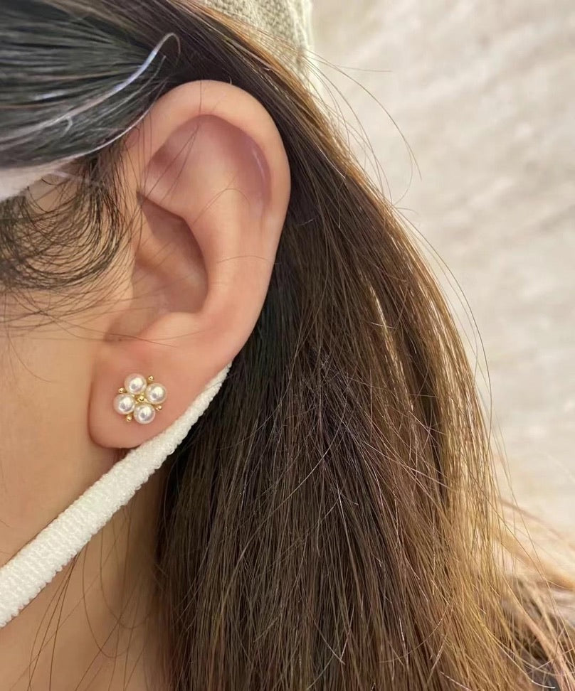 Four-Leaf Clover Stud Earrings