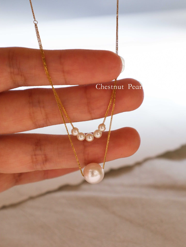 18K Solid Gold Akoya Sea Pearl