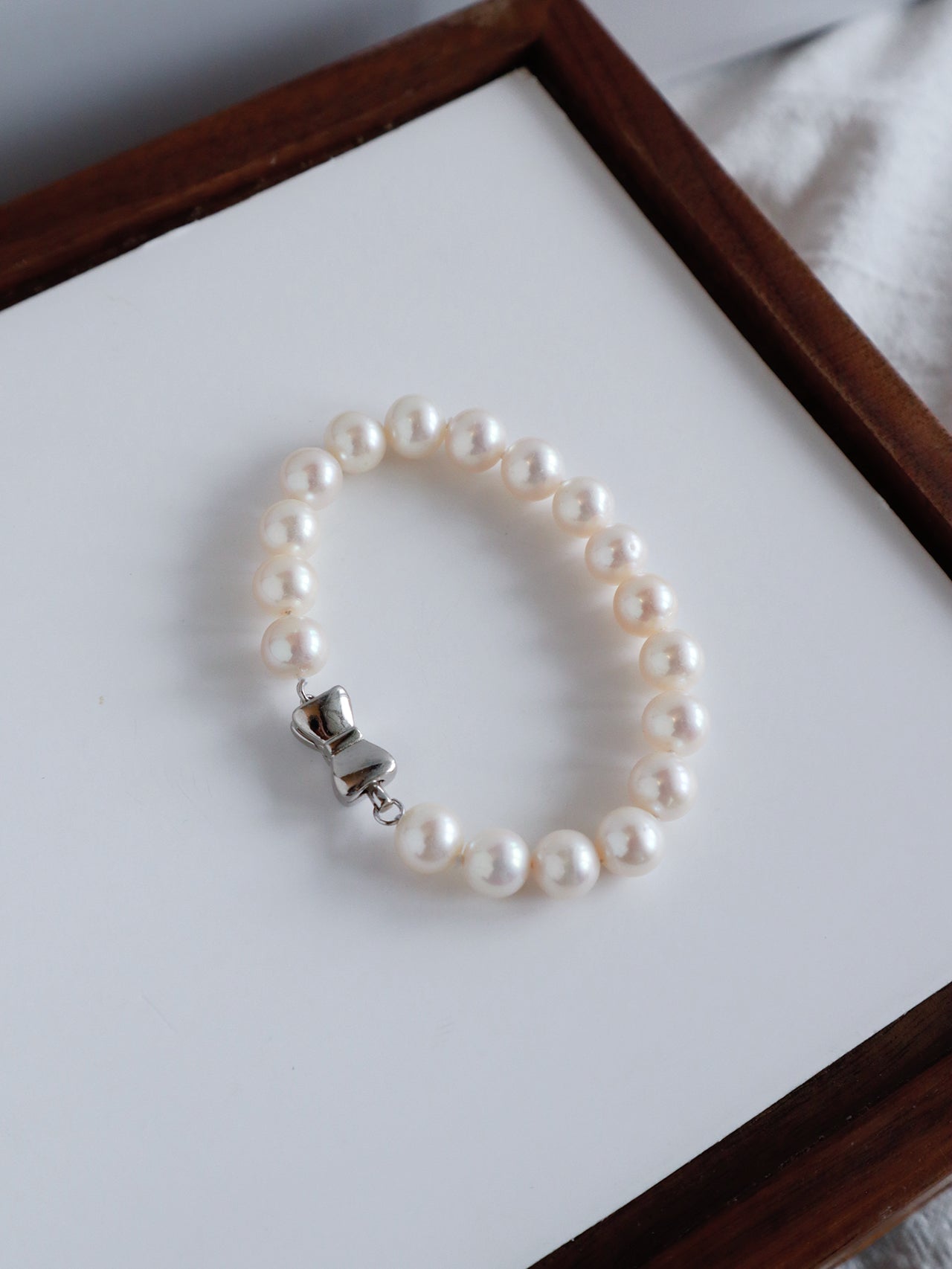 Bow Pearl Bracelet 6-7mm