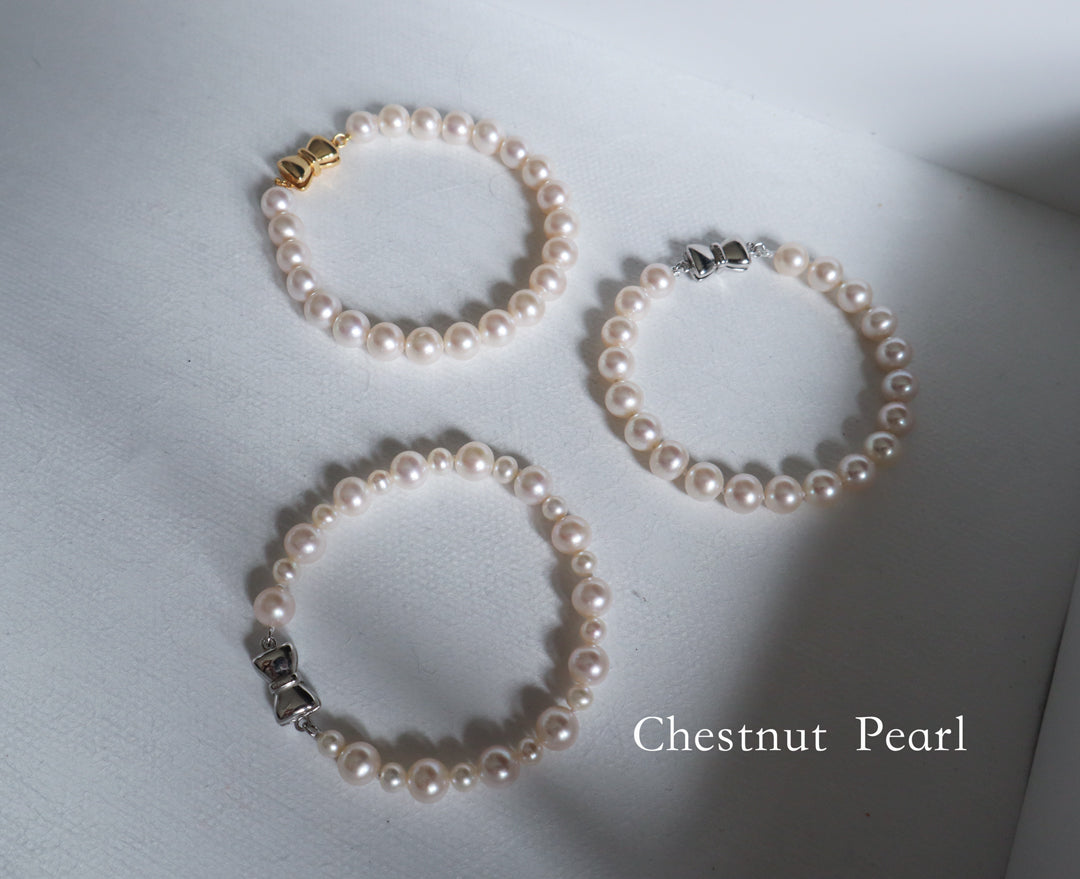 Bow Pearl Interval Bracelet Details: