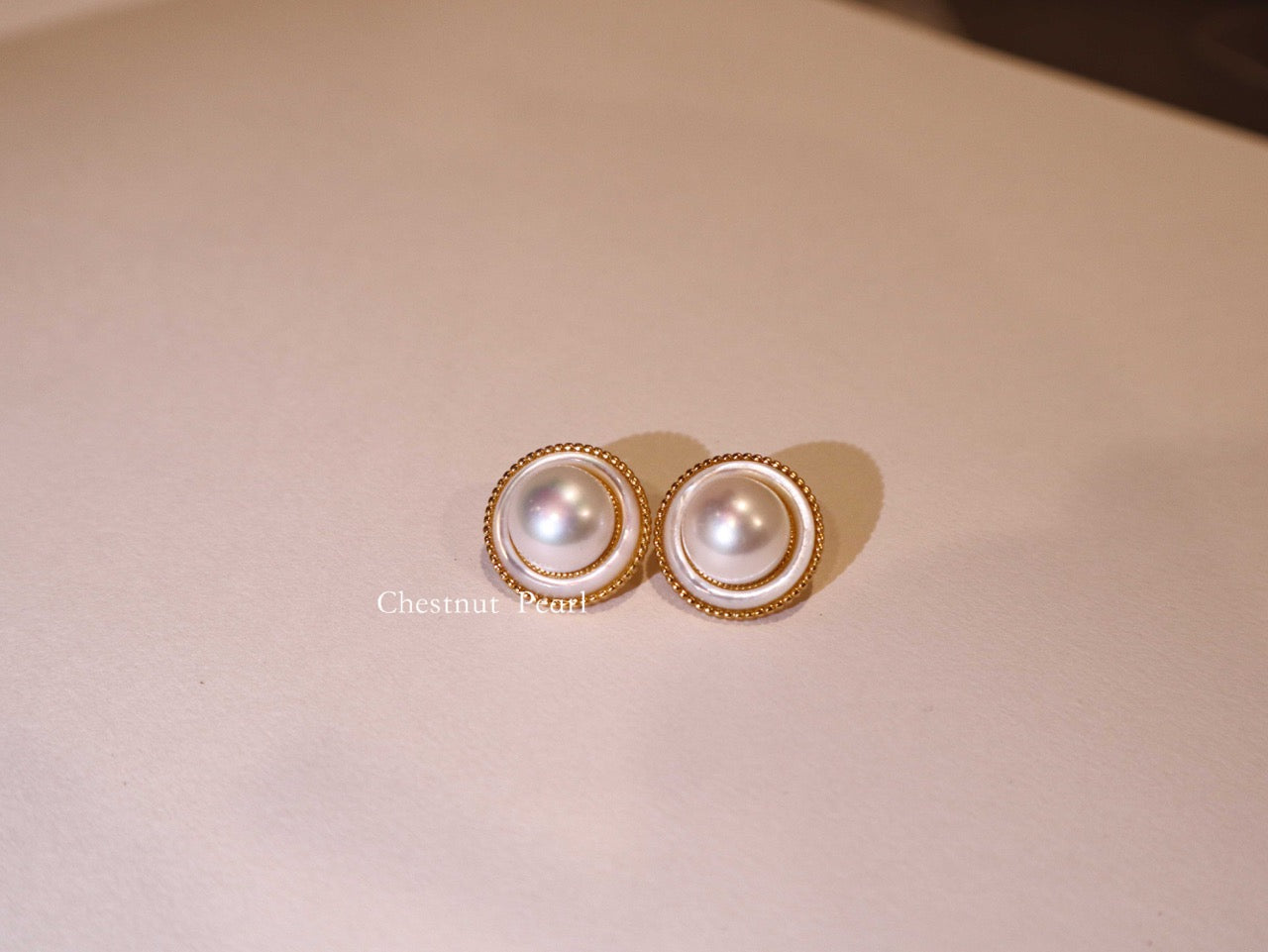 Vintage Pearl Stud Earrings