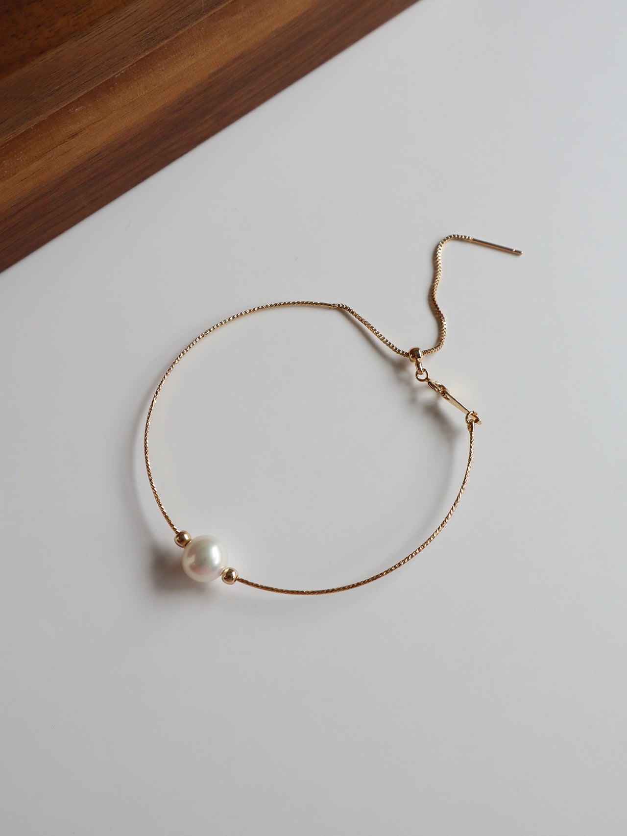 14K Gold- filled Freshwater Pearl Bracelet